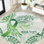 Its Okay Green Ribbon Personalised Round Carpet Polynesian Depression Awareness