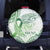 Its Okay Green Ribbon Personalised Spare Tire Cover Polynesian Depression Awareness