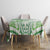 Its Okay Green Ribbon Personalised Tablecloth Polynesian Depression Awareness