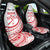 Know Your Status Red Ribbon Personalised Car Seat Cover Polynesian AIDS Awareness