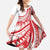 Know Your Status Red Ribbon Personalised Family Matching Summer Maxi Dress and Hawaiian Shirt Polynesian AIDS Awareness