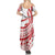 Know Your Status Red Ribbon Personalised Family Matching Summer Maxi Dress and Hawaiian Shirt Polynesian AIDS Awareness