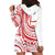 Know Your Status Red Ribbon Personalised Hoodie Dress Polynesian AIDS Awareness