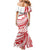 Know Your Status Red Ribbon Personalised Mermaid Dress Polynesian AIDS Awareness