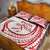 Know Your Status Red Ribbon Personalised Quilt Bed Set Polynesian AIDS Awareness