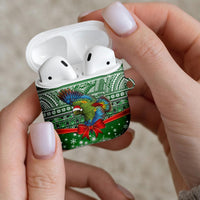 New Zealand Kea Bird Christmas AirPods Case Maori Inspired Knitted Patterns LT9 - Polynesian Pride