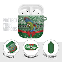 New Zealand Kea Bird Christmas AirPods Case Maori Inspired Knitted Patterns LT9 - Polynesian Pride