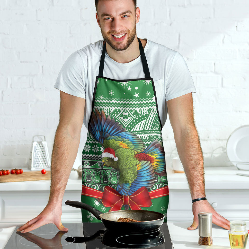 New Zealand Kea Bird Christmas Apron Maori Inspired Knitted Patterns