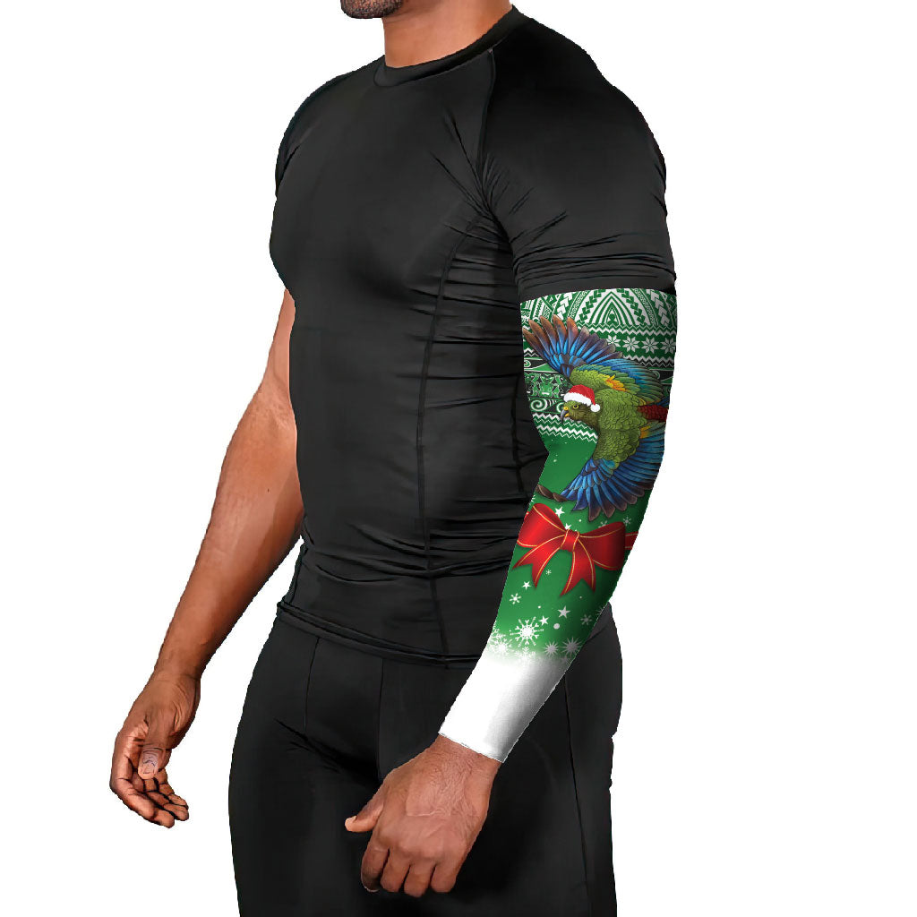 New Zealand Kea Bird Christmas Arm Sleeves Maori Inspired Knitted Patterns LT9 - Polynesian Pride