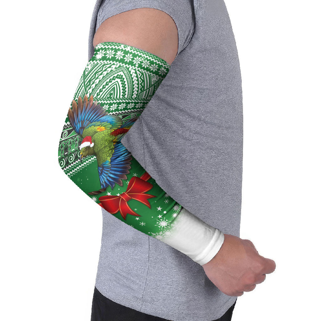 New Zealand Kea Bird Christmas Arm Sleeves Maori Inspired Knitted Patterns LT9 - Polynesian Pride