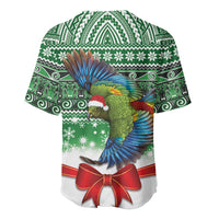 New Zealand Kea Bird Christmas Baseball Jersey Maori Inspired Knitted Patterns