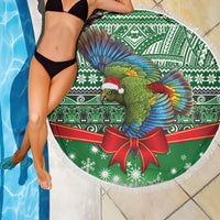 New Zealand Kea Bird Christmas Beach Blanket Maori Inspired Knitted Patterns