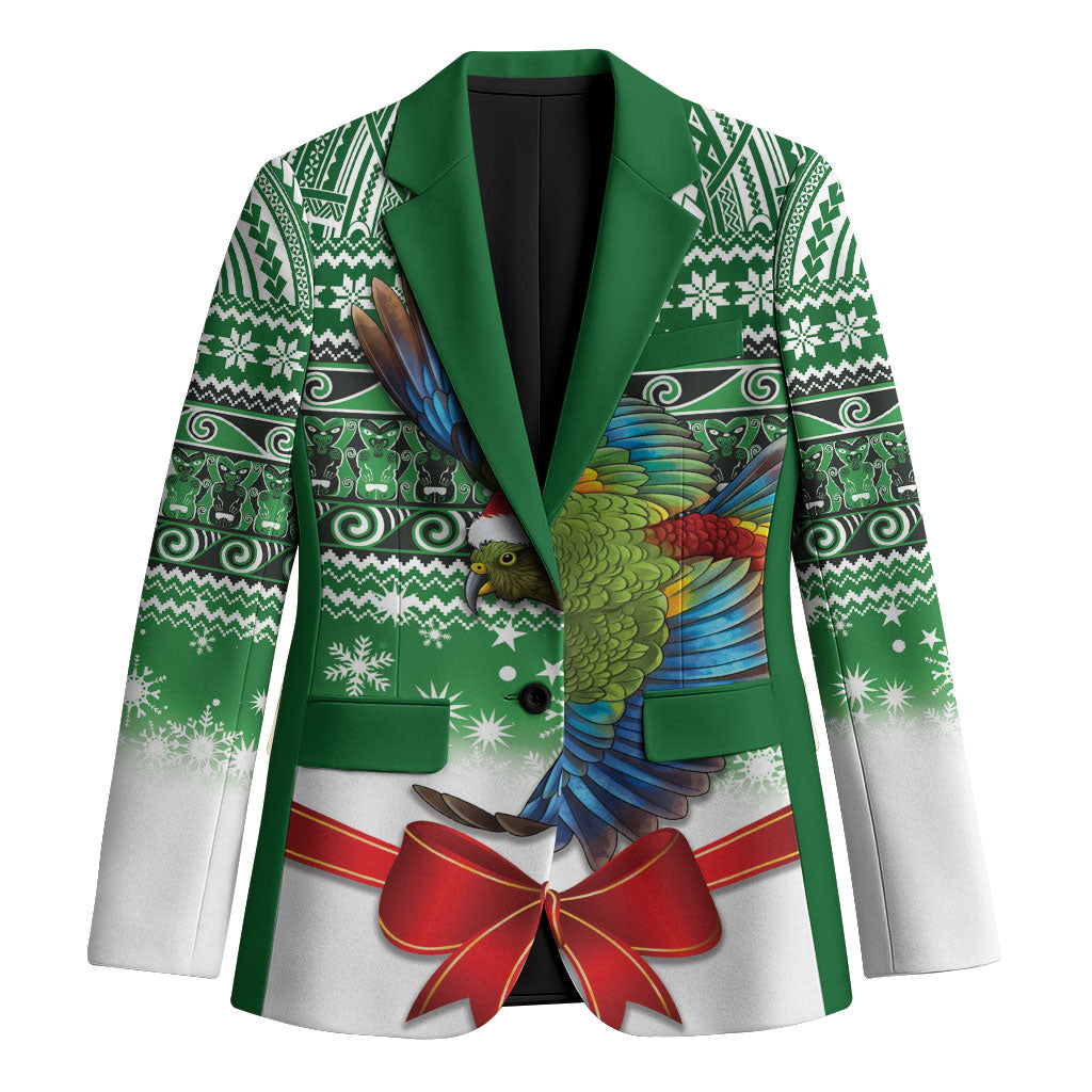 New Zealand Kea Bird Christmas Blazer Maori Inspired Knitted Patterns