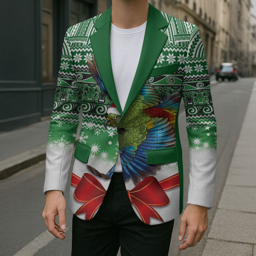 New Zealand Kea Bird Christmas Blazer Maori Inspired Knitted Patterns