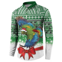 New Zealand Kea Bird Christmas Button Sweatshirt Maori Inspired Knitted Patterns