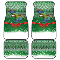 New Zealand Kea Bird Christmas Car Mats Maori Inspired Knitted Patterns LT9 - Polynesian Pride