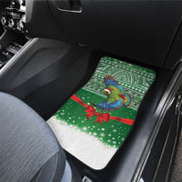 New Zealand Kea Bird Christmas Car Mats Maori Inspired Knitted Patterns LT9 - Polynesian Pride