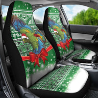 New Zealand Kea Bird Christmas Car Seat Cover Maori Inspired Knitted Patterns LT9 - Polynesian Pride