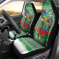 New Zealand Kea Bird Christmas Car Seat Cover Maori Inspired Knitted Patterns LT9 - Polynesian Pride