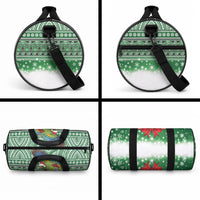 New Zealand Kea Bird Christmas Duffle Bag Maori Inspired Knitted Patterns
