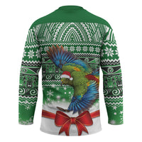 New Zealand Kea Bird Christmas Hockey Jersey Maori Inspired Knitted Patterns LT9 - Polynesian Pride