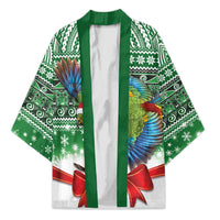 New Zealand Kea Bird Christmas Kimono Maori Inspired Knitted Patterns