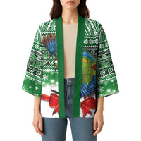 New Zealand Kea Bird Christmas Kimono Maori Inspired Knitted Patterns