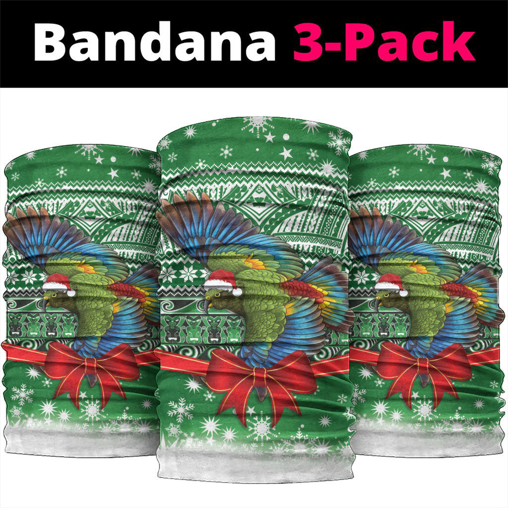 New Zealand Kea Bird Christmas Neck Gaiter Maori Inspired Knitted Patterns