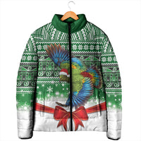 New Zealand Kea Bird Christmas Padded Jacket Maori Inspired Knitted Patterns
