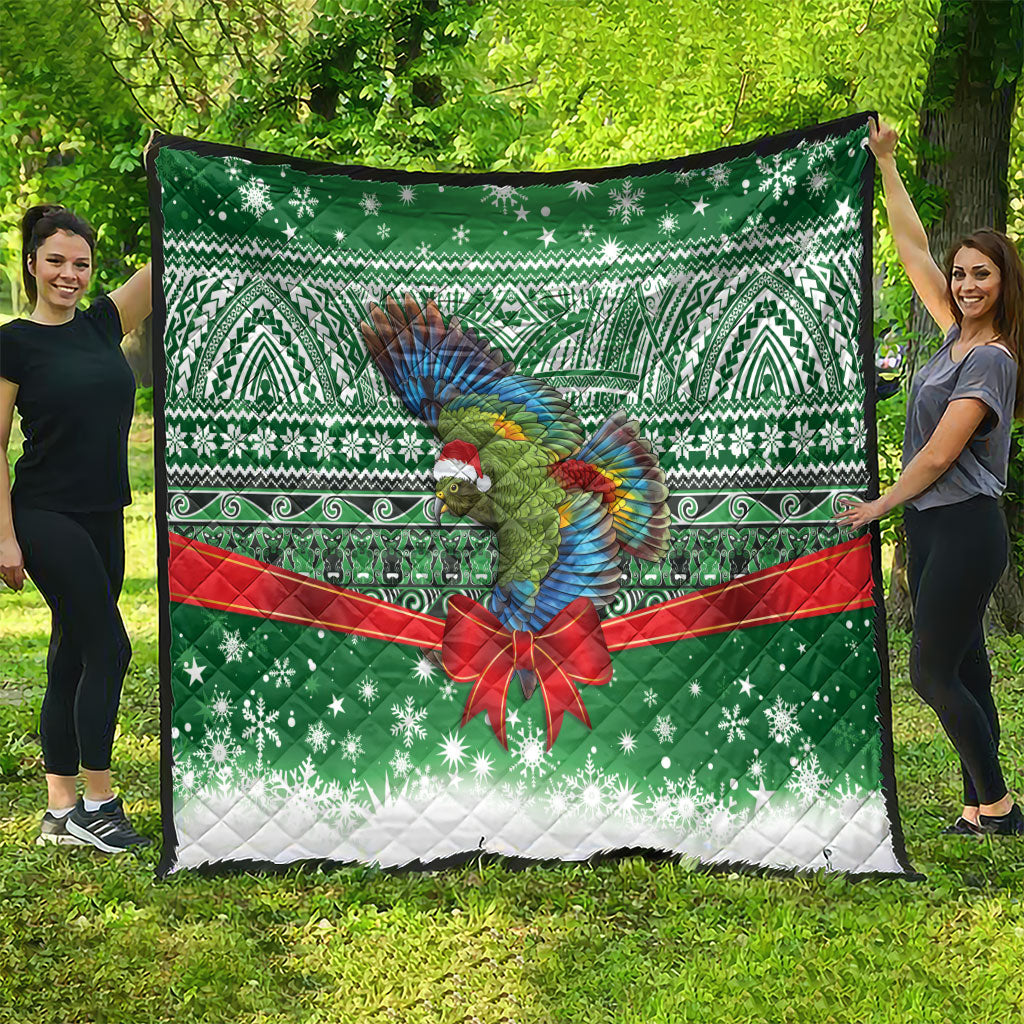 New Zealand Kea Bird Christmas Quilt Maori Inspired Knitted Patterns
