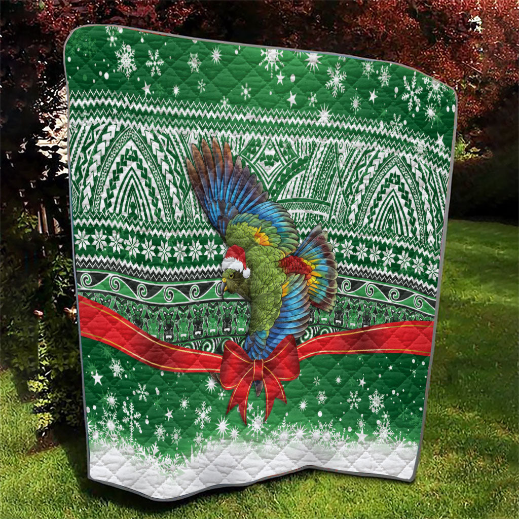 New Zealand Kea Bird Christmas Quilt Maori Inspired Knitted Patterns