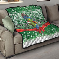 New Zealand Kea Bird Christmas Quilt Maori Inspired Knitted Patterns