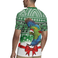 New Zealand Kea Bird Christmas Rugby Jersey Maori Inspired Knitted Patterns LT9 - Polynesian Pride