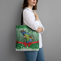 New Zealand Kea Bird Christmas Tote Bag Maori Inspired Knitted Patterns LT9 - Polynesian Pride