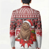 New Zealand Kekeno Seal Christmas Blazer Maori Inspired Knitted Patterns