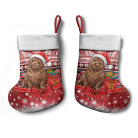 New Zealand Kekeno Seal Christmas Stocking Maori Inspired Knitted Patterns