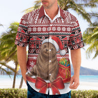 New Zealand Kekeno Seal Christmas Hawaiian Shirt Maori Inspired Knitted Patterns LT9 - Polynesian Pride