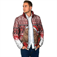 New Zealand Kekeno Seal Christmas Padded Jacket Maori Inspired Knitted Patterns LT9 - Polynesian Pride