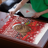 New Zealand Kekeno Seal Christmas Puzzle Maori Inspired Knitted Patterns LT9 - Polynesian Pride