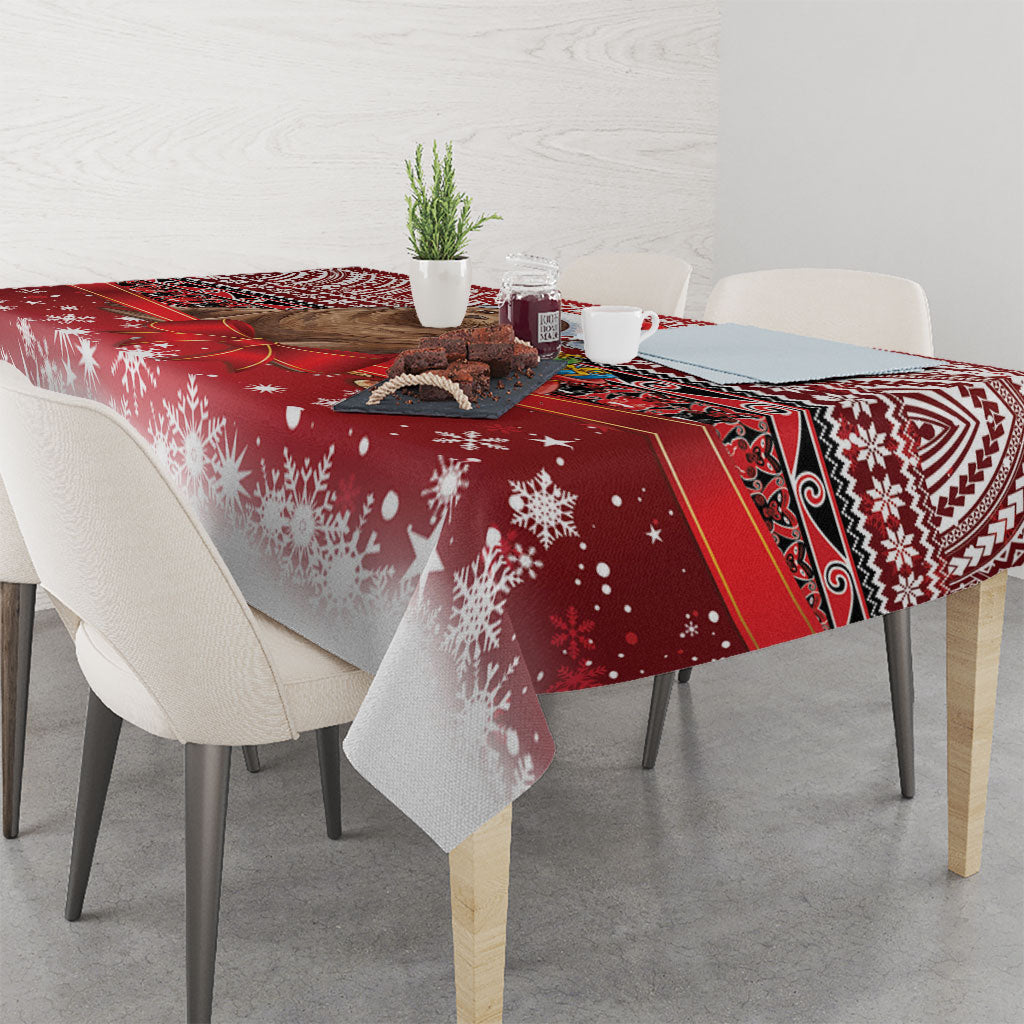 New Zealand Kekeno Seal Christmas Tablecloth Maori Inspired Knitted Patterns