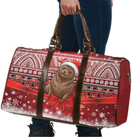 New Zealand Kekeno Seal Christmas Travel Bag Maori Inspired Knitted Patterns LT9 - Polynesian Pride