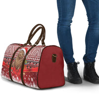 New Zealand Kekeno Seal Christmas Travel Bag Maori Inspired Knitted Patterns LT9 - Polynesian Pride