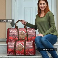 New Zealand Kekeno Seal Christmas Travel Bag Maori Inspired Knitted Patterns LT9 - Polynesian Pride