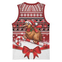 New Zealand Kiwi Bird Christmas Basketball Jersey Maori Inspired Knitted Patterns LT9 - Polynesian Pride