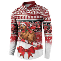 New Zealand Kiwi Bird Christmas Button Sweatshirt Maori Inspired Knitted Patterns LT9 - Polynesian Pride
