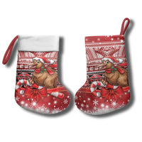 New Zealand Kiwi Bird Christmas Stocking Maori Inspired Knitted Patterns