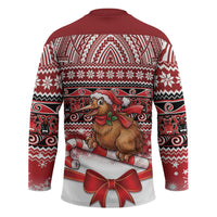 New Zealand Kiwi Bird Christmas Hockey Jersey Maori Inspired Knitted Patterns LT9 - Polynesian Pride