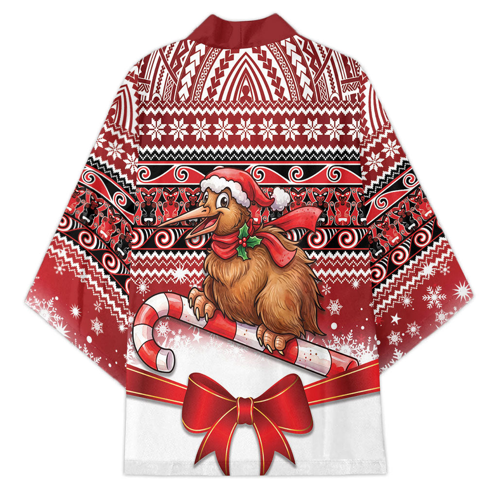 New Zealand Kiwi Bird Christmas Kimono Maori Inspired Knitted Patterns