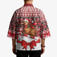 New Zealand Kiwi Bird Christmas Kimono Maori Inspired Knitted Patterns