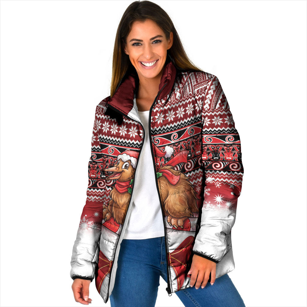 New Zealand Kiwi Bird Christmas Padded Jacket Maori Inspired Knitted Patterns